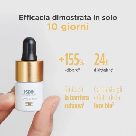 ISDINCEUTICS FLAVO-C FORTE SERUM 15% VITAMINA C PURA INTENSIVO 30 DIAS. 3 FRASCOS X 5.3 ML