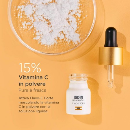 ISDINCEUTICS FLAVO-C FORTE SERUM 15% VITAMINA C PURA INTENSIVO 30 DIAS. 3 FRASCOS X 5.3 ML
