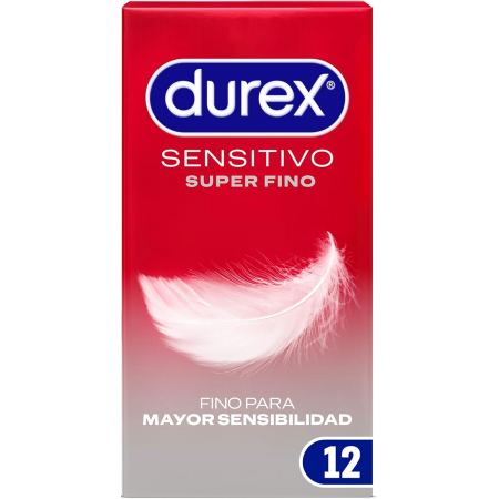 DUREX SENSITIVO SUPER FINO REGULAR FIT 12 PRESERVATIVOS