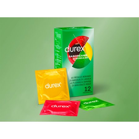 DUREX SABOREAME MULTIFRUTAS 12 PRESERVATIVOS