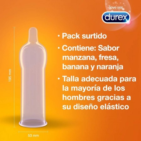 DUREX SABOREAME MULTIFRUTAS 12 PRESERVATIVOS