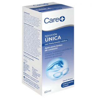 CARE SOLUCION UNICA CON HIALURONATO SODICO PARA LENTES DE CONTACTO 60 ML + PORTALENTES