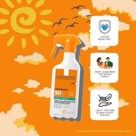 ANTHELIOS SPRAY PROTECTOR SOLAR CORPORAL FAMILIAR SPF 50+ 300ML