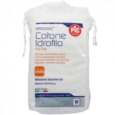 ALGODON ZIG-ZAG PURO PIC REKOSAC 50 G