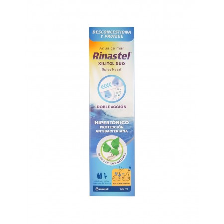RINASTEL XILITOL DUO AGUA DE MAR DOBLE ACCION SPRAY NASAL 125 ML