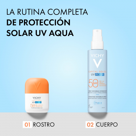 VICHY CAPITAL SOLEIL UV AQUA SPF50+ SPRAY HIDRATANTE INVISIBLE 200 ML