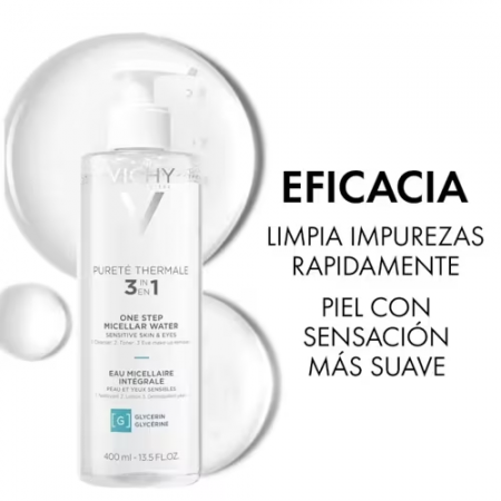 VICHY PURETE THERMALE AGUA MICELAR MINERAL 400 ML