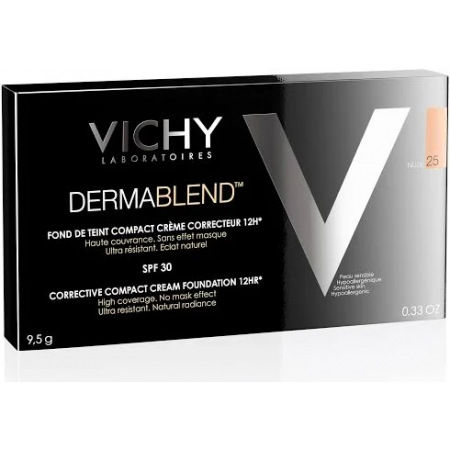 VICHY DERMABLEND FONDO DE MAQUILLAJE CORRECTOR SPF30 Nº 25 COMPACTO NUDE 9.5G