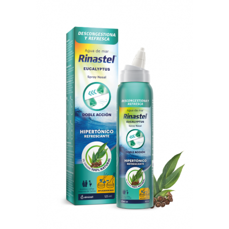 RINASTEL EUCALYPTUS DUO AGUA DE MAR HIPERTONICA SPRAY NASAL 125 ML