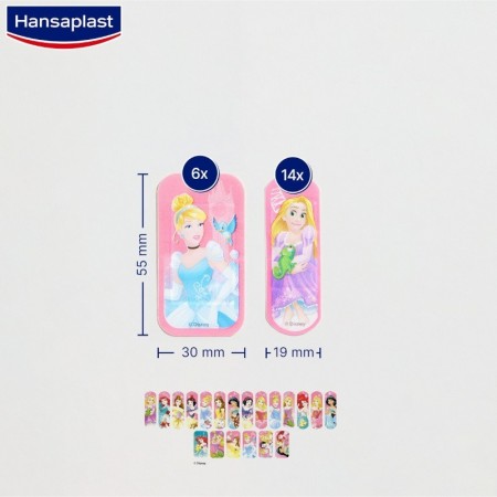 HANSAPLAST DISNEY PRINCESS APOSITOS ADHESIVOS PRINCESAS 20 TIRITAS