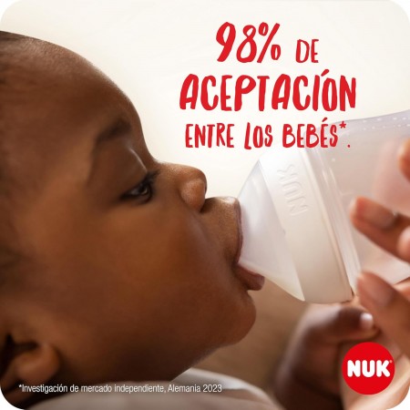 NUK PERFECT MATCH TETINA DE SILICONA ANTICOLICO FLUJO S +0MESES 2 UNIDADES
