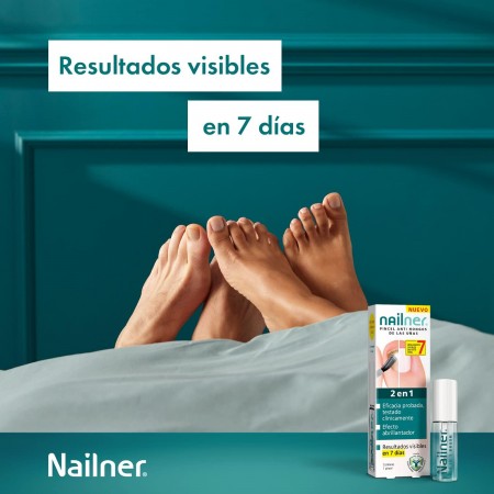 PACK NAILNER PINCEL ANTIHONGOS DE UÑAS 2EN1 5ML + REGALO NAILNER ULTIMATE FORTALECEDOR 10ML