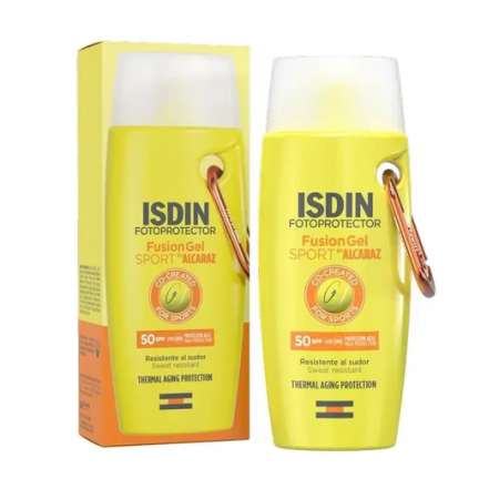 ISDIN FOTOPROTECTOR FUSION GEL SPORT BY ALCARAZ SPF 50 GEL REFRESCANTE 100 ML