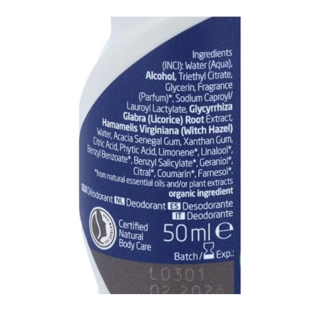 WELEDA  FOR MEN DESODORANTE HOMBRE 24H ROLL ON 50 ML