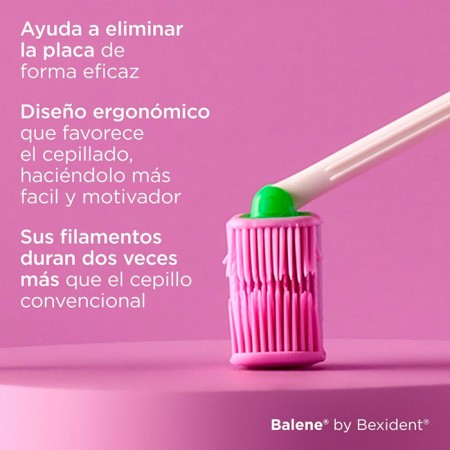 BEXIDENT CEPILLO DENTAL BALENE JUNIOR +6 AÑOS SUAVE COLOR FUCSIA