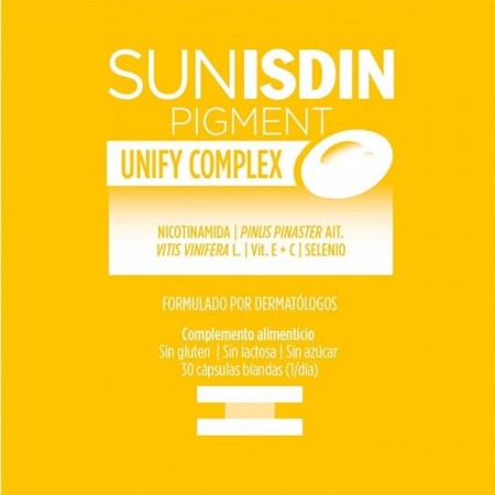 ISDIN SUNISDIN DUPLO CAPSULAS PIGMENT UNIFY COMPLEX 2 X 30 CAPSULAS BLANDAS