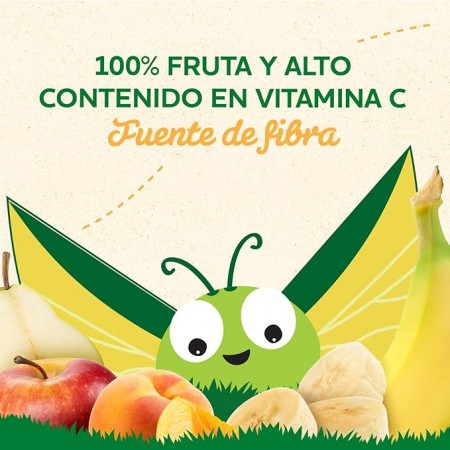 DANONE BLEDINA POUCH DE MANZANA PERA PLATANO Y ALBARICOQUE 100 G