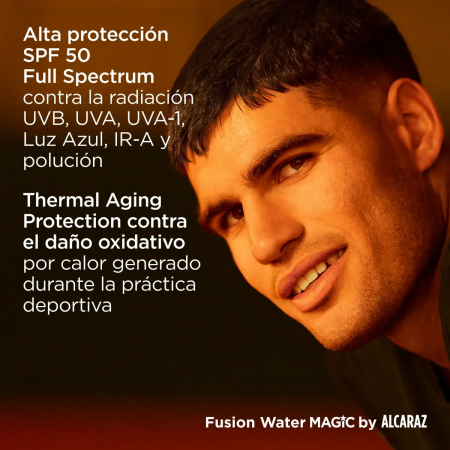 ISDIN FOTOPROTECTOR PACK SPORT ALCARAZ: FUSION WATER MAGIC 50ML + FUSION GEL SPORT SPF50+ 100ML