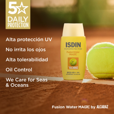 ISDIN FOTOPROTECTOR PACK SPORT ALCARAZ: FUSION WATER MAGIC 50ML + FUSION GEL SPORT SPF50+ 100ML