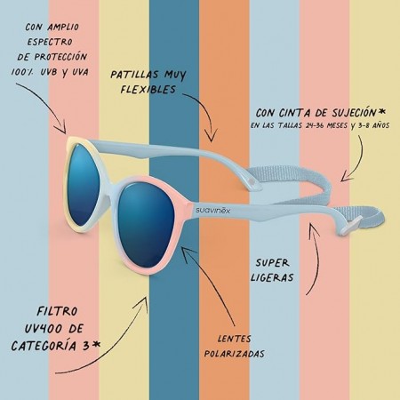 SUAVINEX GAFAS DE SOL INFANTIL POLARIZADAS 3 A 8 AÑOS CATEGORIA DE FILTRO UV400 DE CATEGORÍA 3