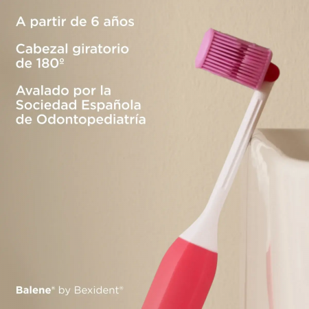 BEXIDENT CEPILLO DENTAL BALENE JUNIOR +6 AÑOS SUAVE COLOR FUCSIA