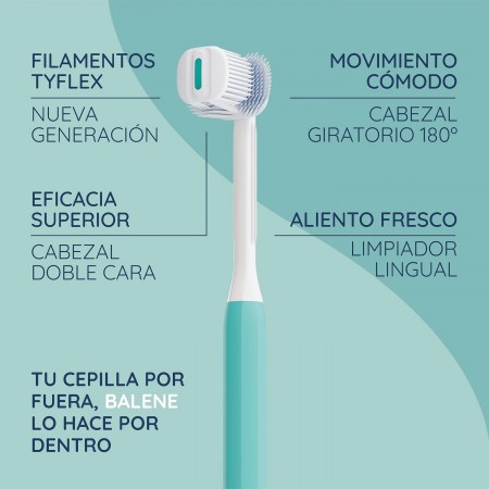 BEXIDENT CEPILLO DENTAL BALENE ADULTO MEDIO COLOR AGUAMARINA