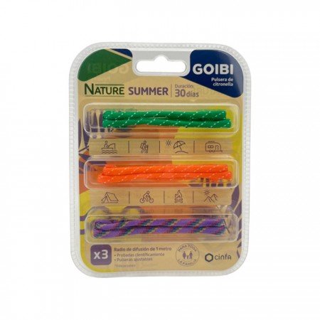 GOIBI PULSERAS DE CITRONELLA NATURE SUMMER 3 PULSERAS