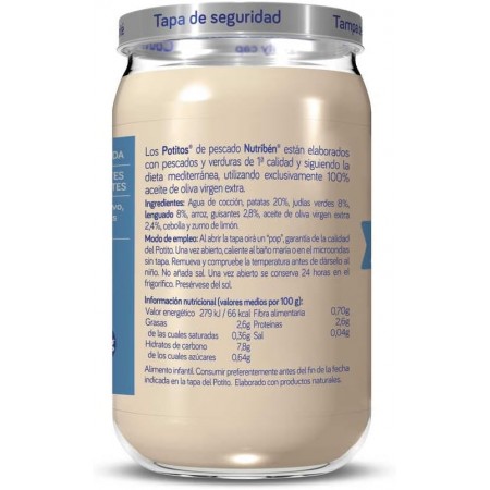 NUTRIBEN POTITO VERDURITAS CON LENGUADO 235 G