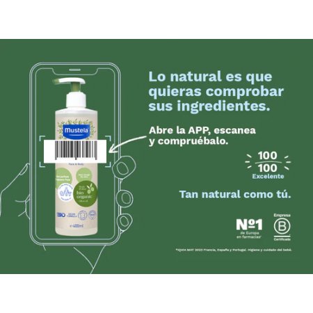 MUSTELA BIO AGUA MICELAR CARA & CUERPO 400ML