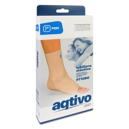 PRIM TOBILLERA ELASTICA AQTIVO SKIN CON ALMOHADILLAS MALEOLARES TALLA S
