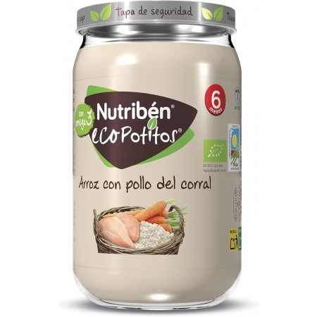 NUTRIBEN ECOPOTITOS POLLO DEL CORRAL CON ARROZ 235 G