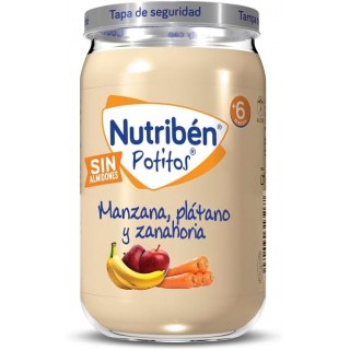 NUTRIBEN MANZANA PLATANO Y ZANAHORIA 1 POTITO 235 G