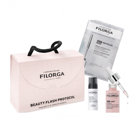 FILORGA KIT PROTOCOLO BELLEZA FLASH 10 DÍAS: MOUSSE 30ML + NCEF-SHOT 15ML + NCEF-REVIT MASK 20ML