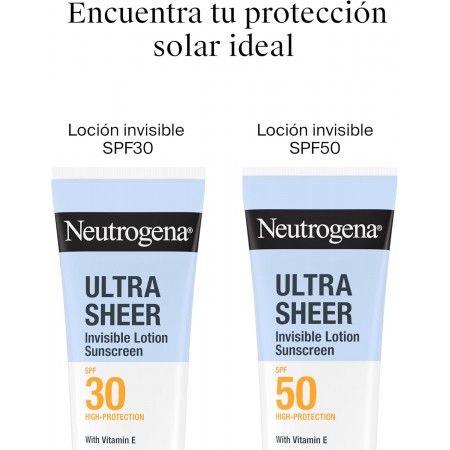 NEUTROGENA ULTRA SHEER PROTECCION SOLAR SPF50 LOCION INVISIBLE 200 ML