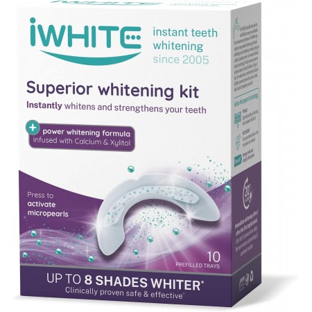 IWHITE KIT DE BLANQUEAMIENTO SUPREMO: 10 MOLDES + GRATIS PASTA DENTAL BLANQUEANTE NATURAL 75 ML