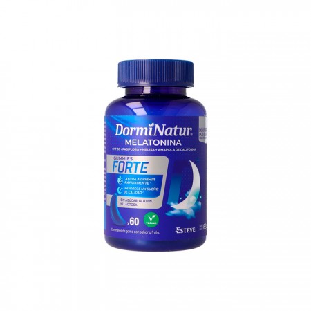 DORMINATUR MELATONINA GUMMIES FORTE SABOR FRUTA 60 CARAMELOS DE GOMA