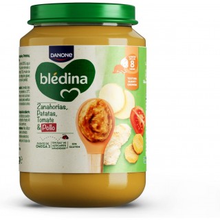 DANONE BLEDINA TARRITO DE ZANAHORIA, TOMATE, PATATAS & POLLO 200 G