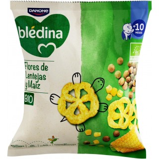 DANONE BLEDINA BIO SNACK FLORES DE LENTEJAS Y MAIZ 20 G