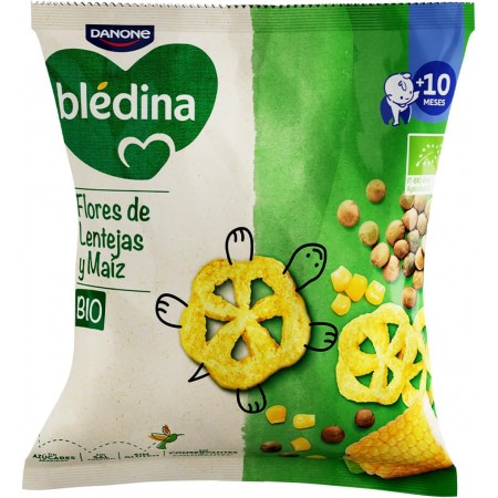 DANONE BLEDINA BIO SNACK FLORES DE LENTEJAS Y MAIZ 20 G