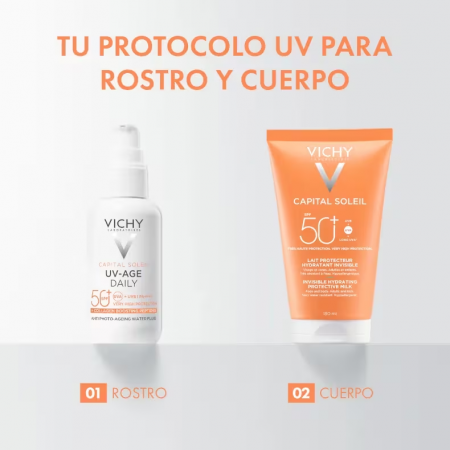 VICHY CAPITAL SOLEIL PROTECTOR FAMILIAR SPF50 LECHE HIDRATANTE INVISIBLE 150 ML