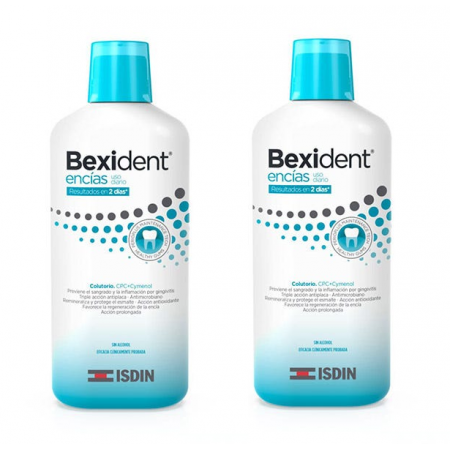 BEXIDENT ENCIAS DUPLO COLUTORIO DE USO DIARIO 20% GRATIS 2X500ML