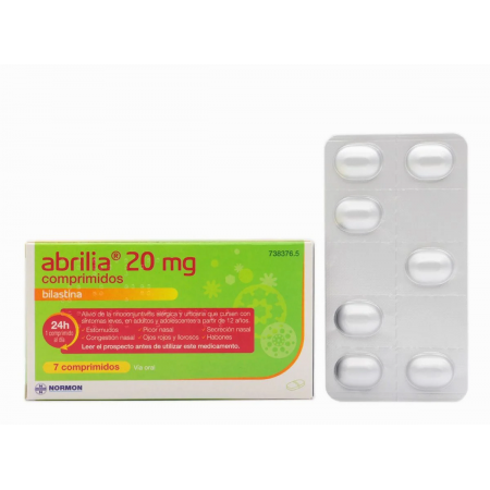 ABRILIA EFG BILASTINA 20 MG 7 COMPRIMIDOS