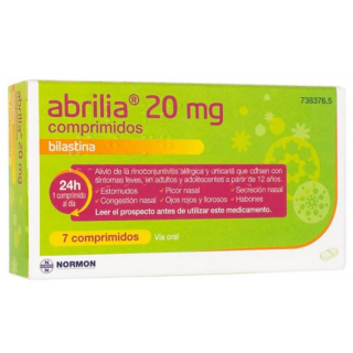 ABRILIA EFG BILASTINA 20 MG 7 COMPRIMIDOS