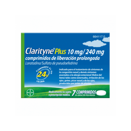 CLARITYNE PLUS 10/240 MG 7 COMPRIMIDOS LIBERACION PROLONGADA