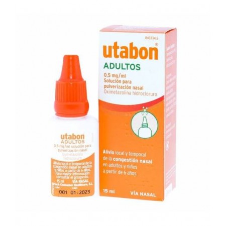 UTABON ADULTOS 0.5 MG/ML SOLUCIÓN PARA PULVERIZACION NASAL 15 ML
