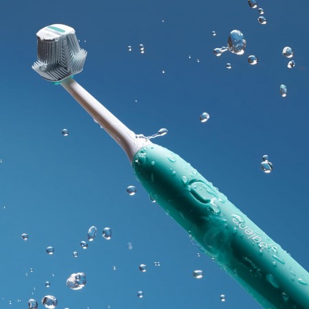 BEXIDENT BALENE CEPILLO DENTAL ELECTRICO SONICO DUAL DUREZA MEDIA COLOR AGUAMARINA