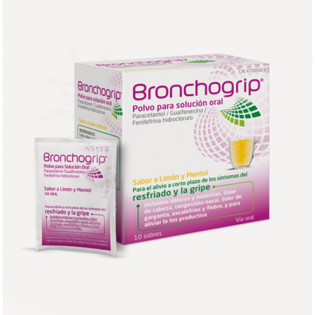 BRONCHOGRIP 10 SOBRES EN POLVO