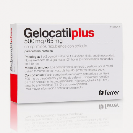 GELOCATIL PLUS 500/65MG 20 COMPRIMIDOS