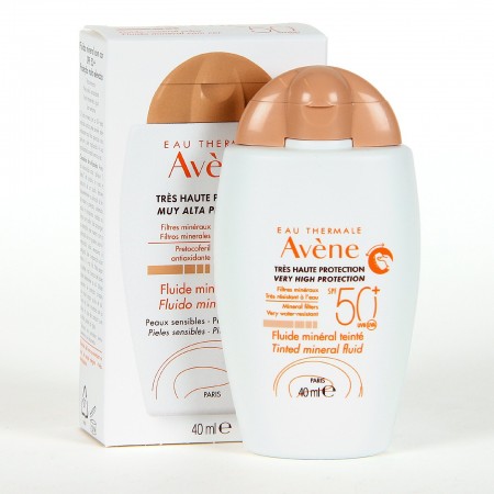 AVENE FLUIDO MINERAL FISICO SPF50+ CON COLOR 40ML