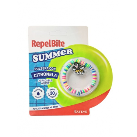 RELPEBITE SUMMER PULSERA CON CITRONELA MULTICOLOR